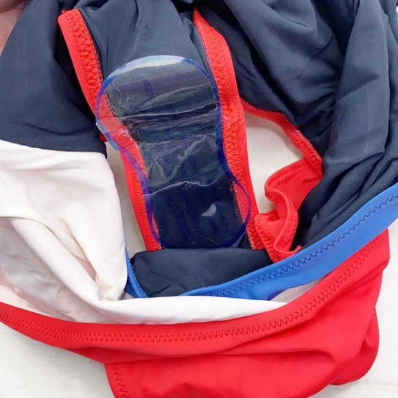 SOLID & STRIPED Matilde Swimsuit In Red/slate NWT - Picture 8 of 12